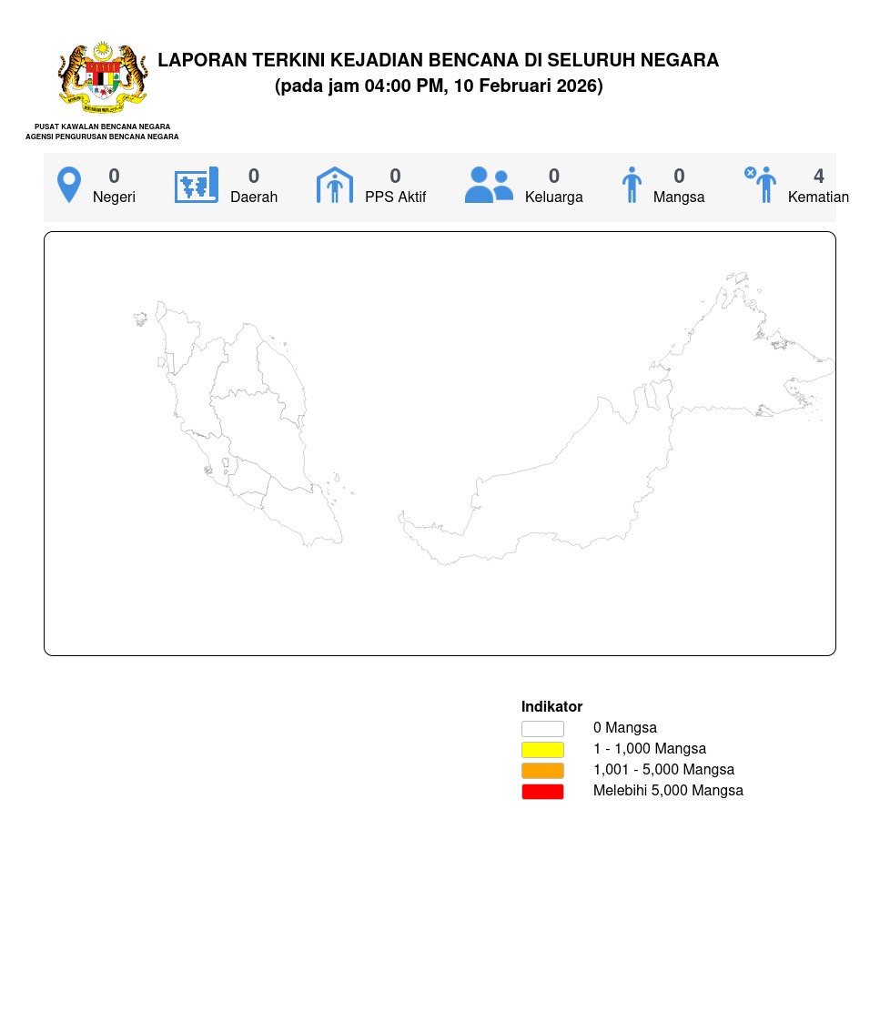 Laporan Situasi 10/02/2026 04:00 PM oleh Md Ismail bin Mohd Bhohari